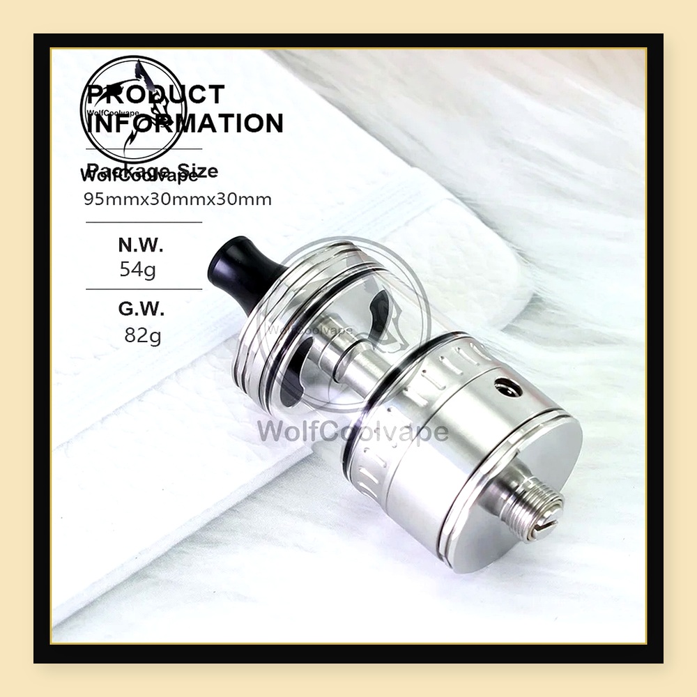 Wolfcoolvape NOLA RTA 22mm Reb - Vaping Air ulasan dan harga