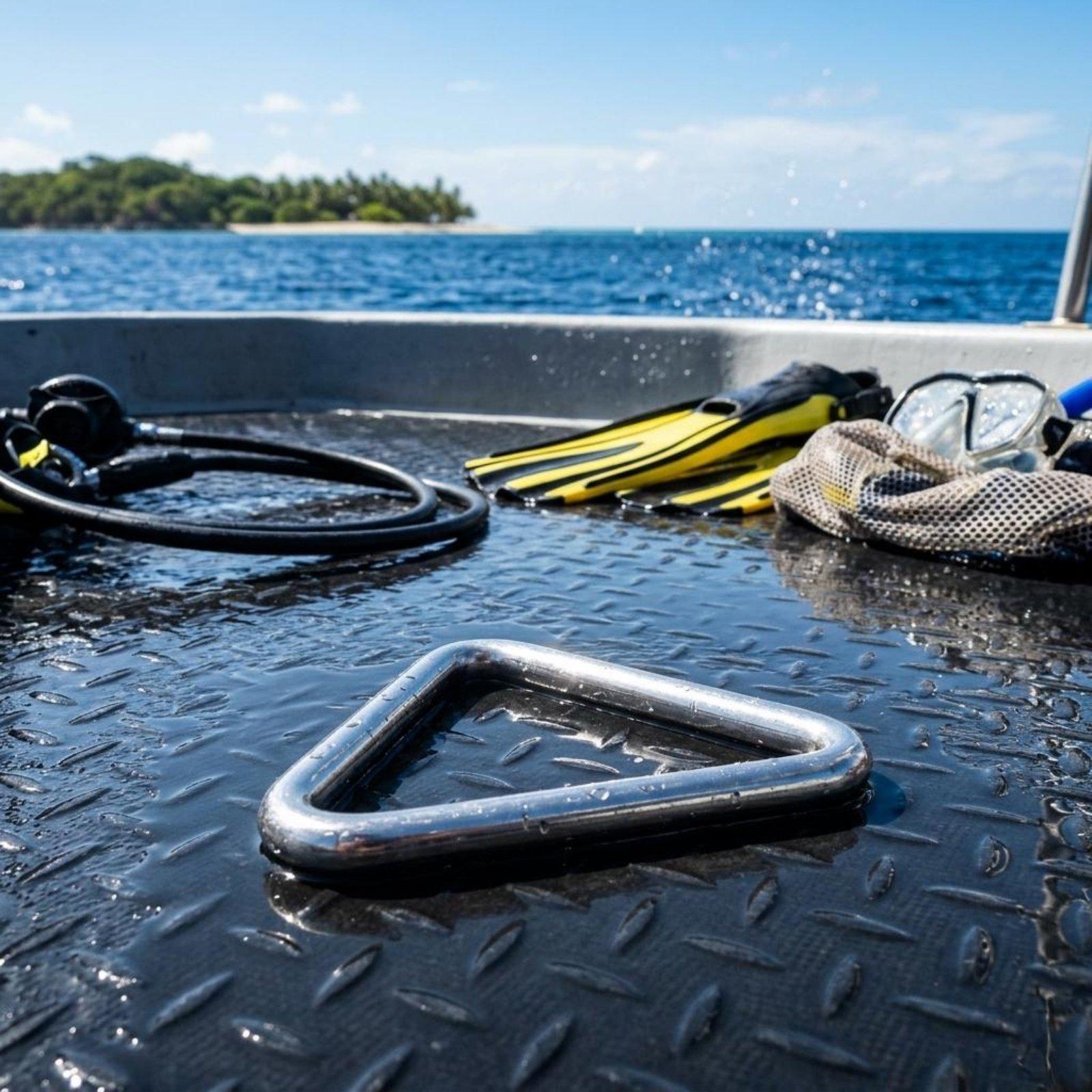 Scuba Gear Triangle Loop for D - Stainless Wire Ss316 ulasan dan harga