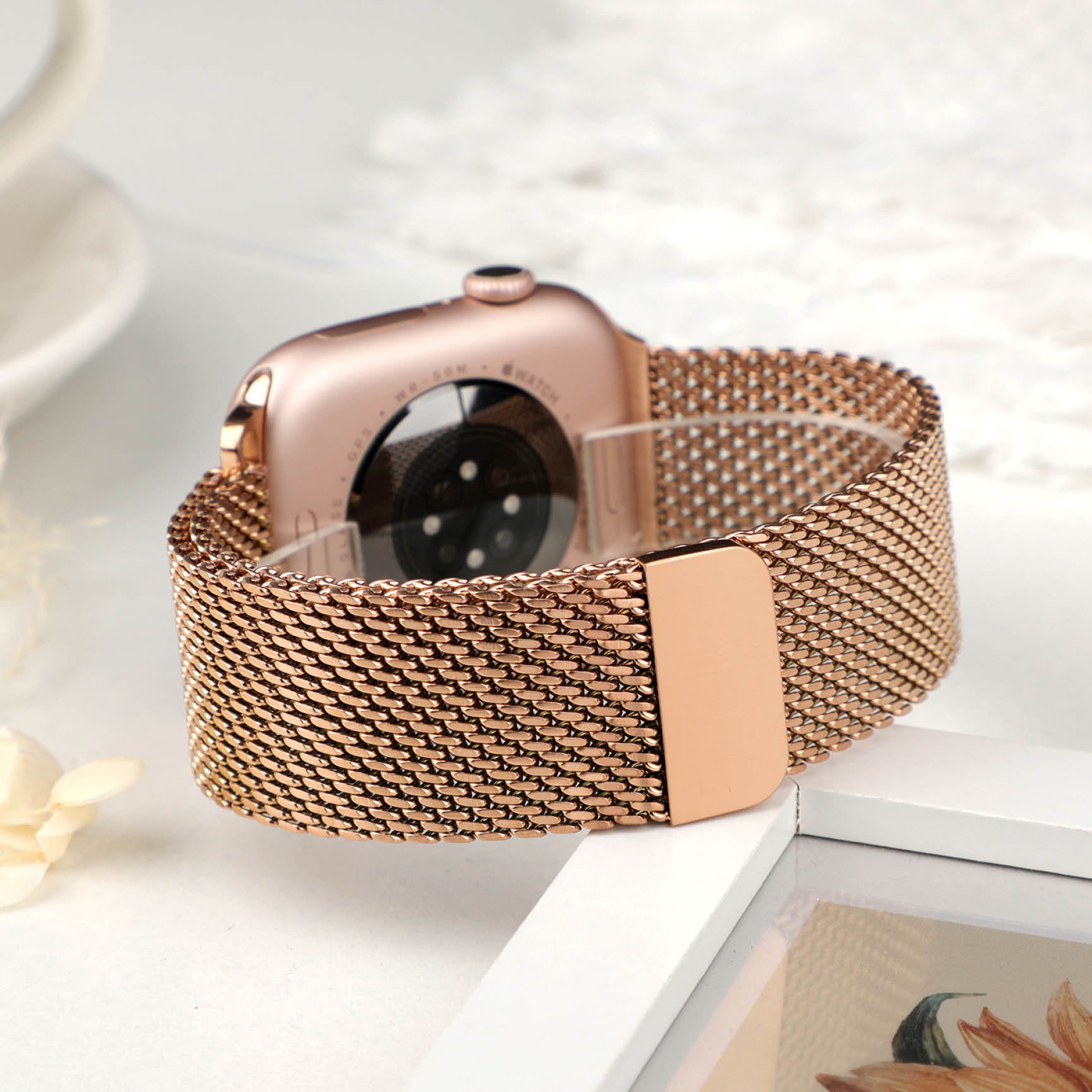 Thick Metal Strap for Apple Wa - Mesh Coil Strip ulasan dan harga