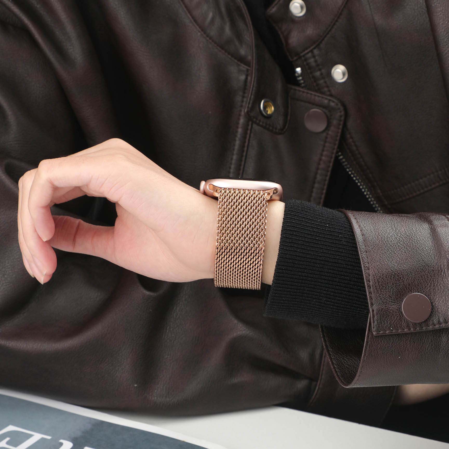 Thick Metal Strap for Apple Wa - Mesh Coil Strip ulasan dan harga